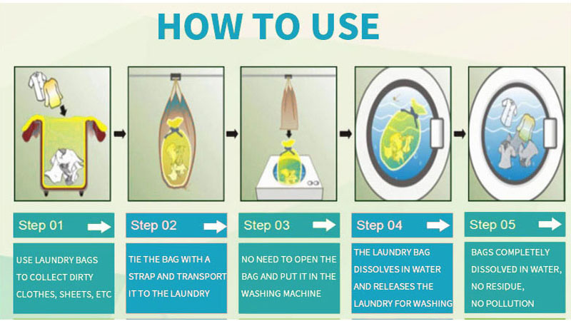 water soluble laundry bag