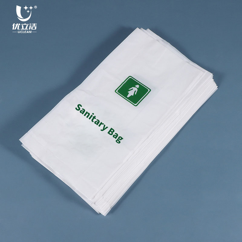 Custom Hotel Sanitary Napkin Packaging Bag Plastic Disposal Bags