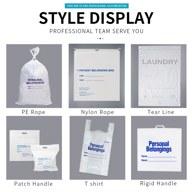 patient belongings bags