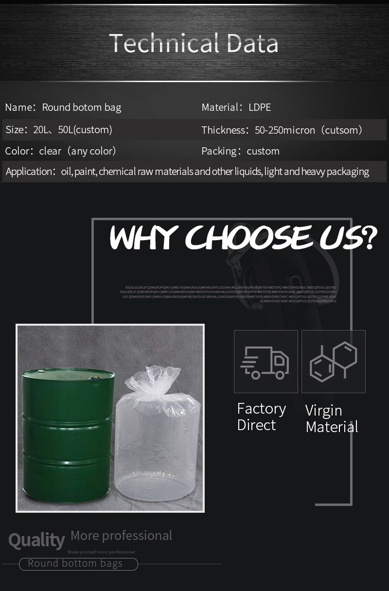PE round bottom bags PE round bottom bags